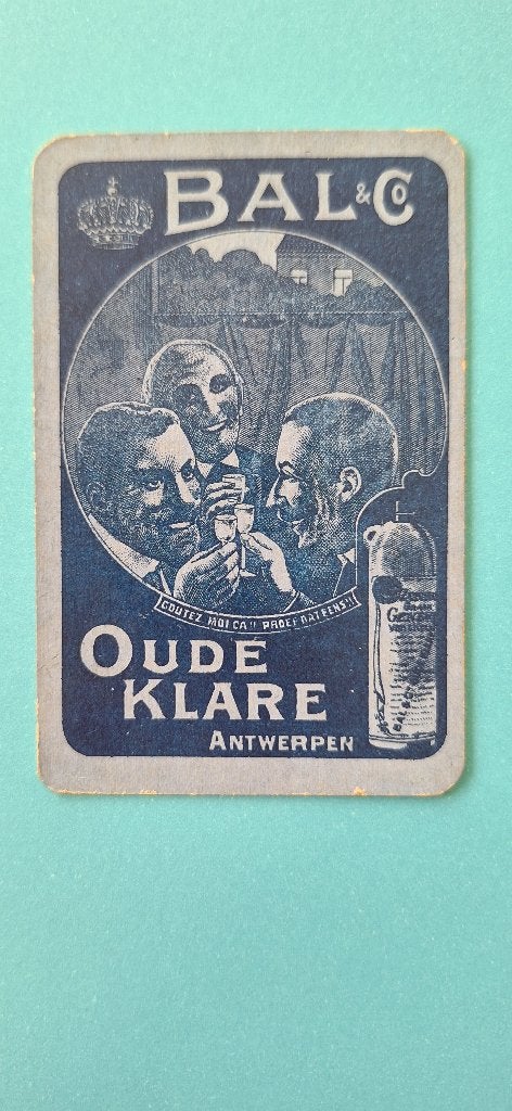 Distillerie de cartes à jouer, distillerie Bal & Co_Anvers_2, Enlèvement ou Envoi, Utilisé, Carte(s) à jouer
