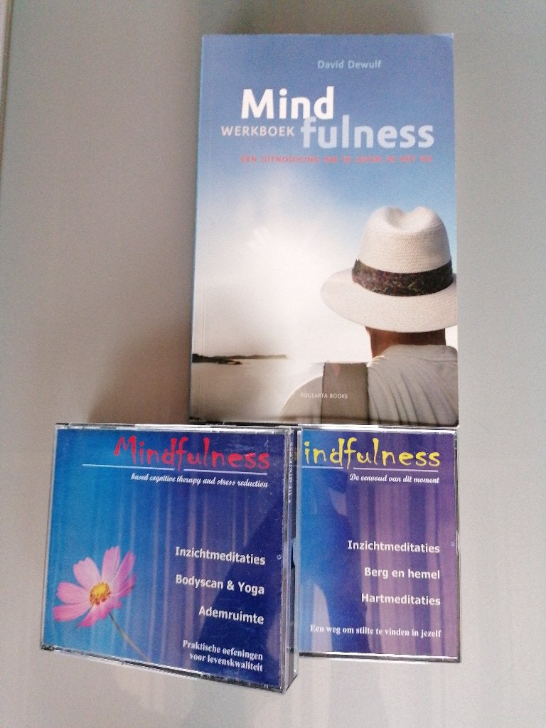Mindfulness werkboek met cd's, Ophalen, Zo goed als nieuw, David Dewulf