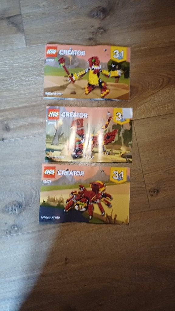 LEGO 31073 – Créatures Mythiques complet + notices, Enfants & Bébés, Jouets | Duplo & Lego, Comme neuf, Lego, Ensemble complet
