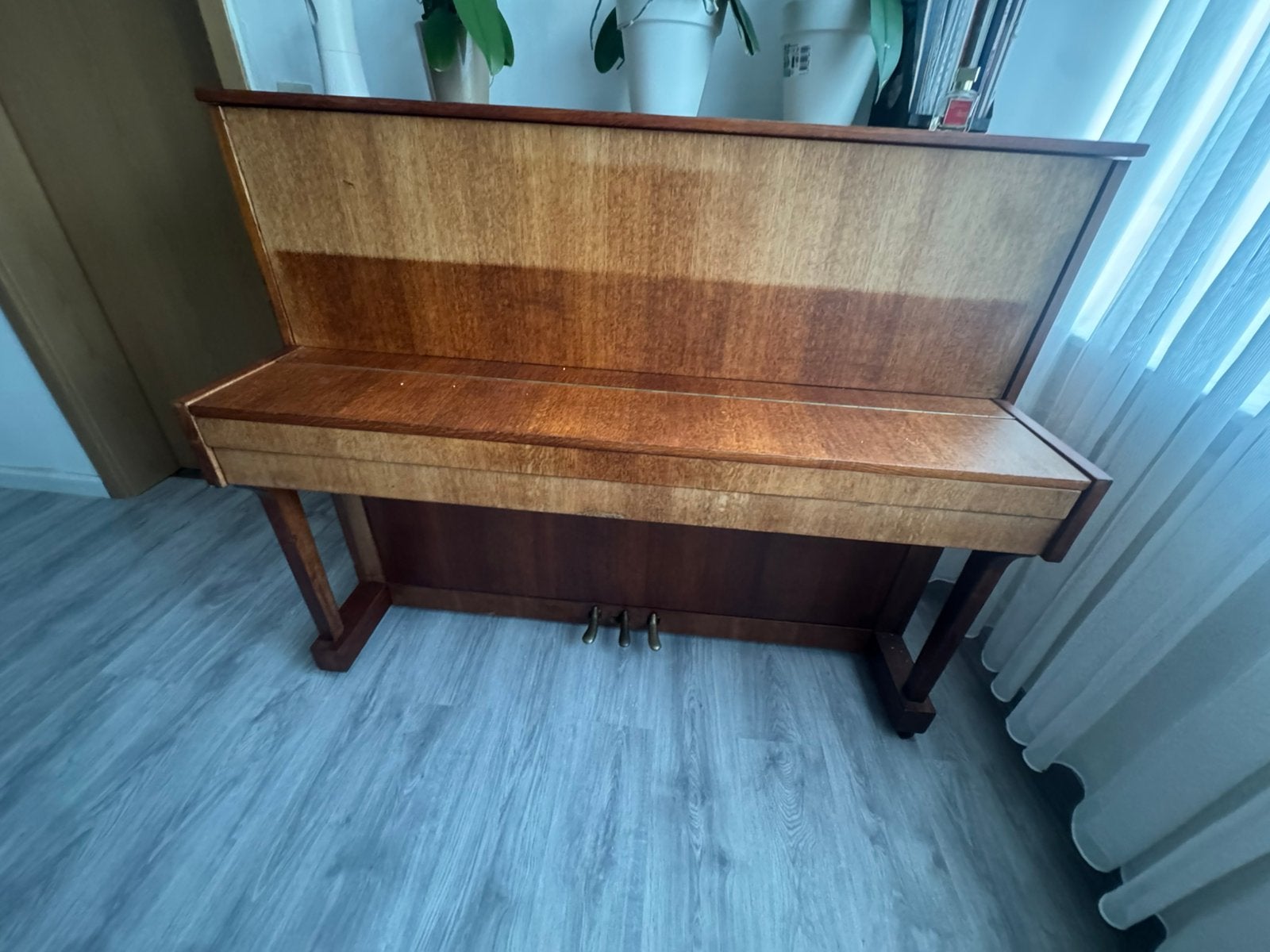 Buffeltpiano te koop, Muziek en Instrumenten, Ophalen, Gebruikt, Bruin, Piano