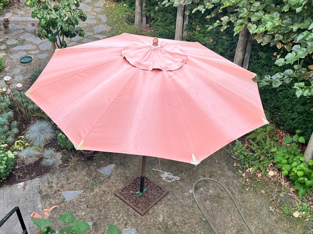 Parasol ‘Teak & Garden’, Tuin en Terras, Parasols, Ophalen, Gebruikt, Kantelbaar, 2 tot 3 meter