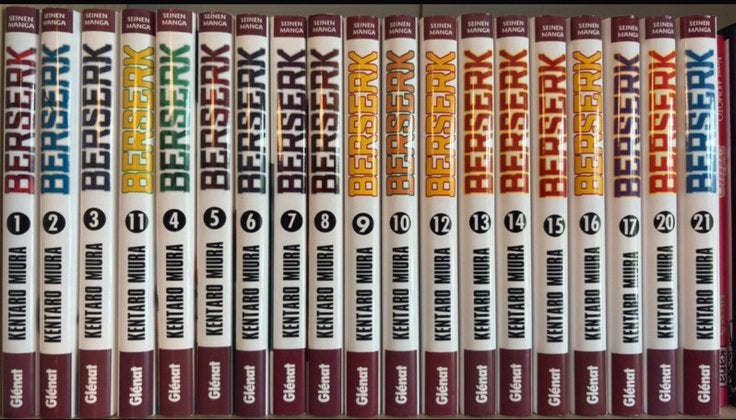 Lot de mangas Bersek jusque tome 21, Enlèvement ou Envoi, Comme neuf