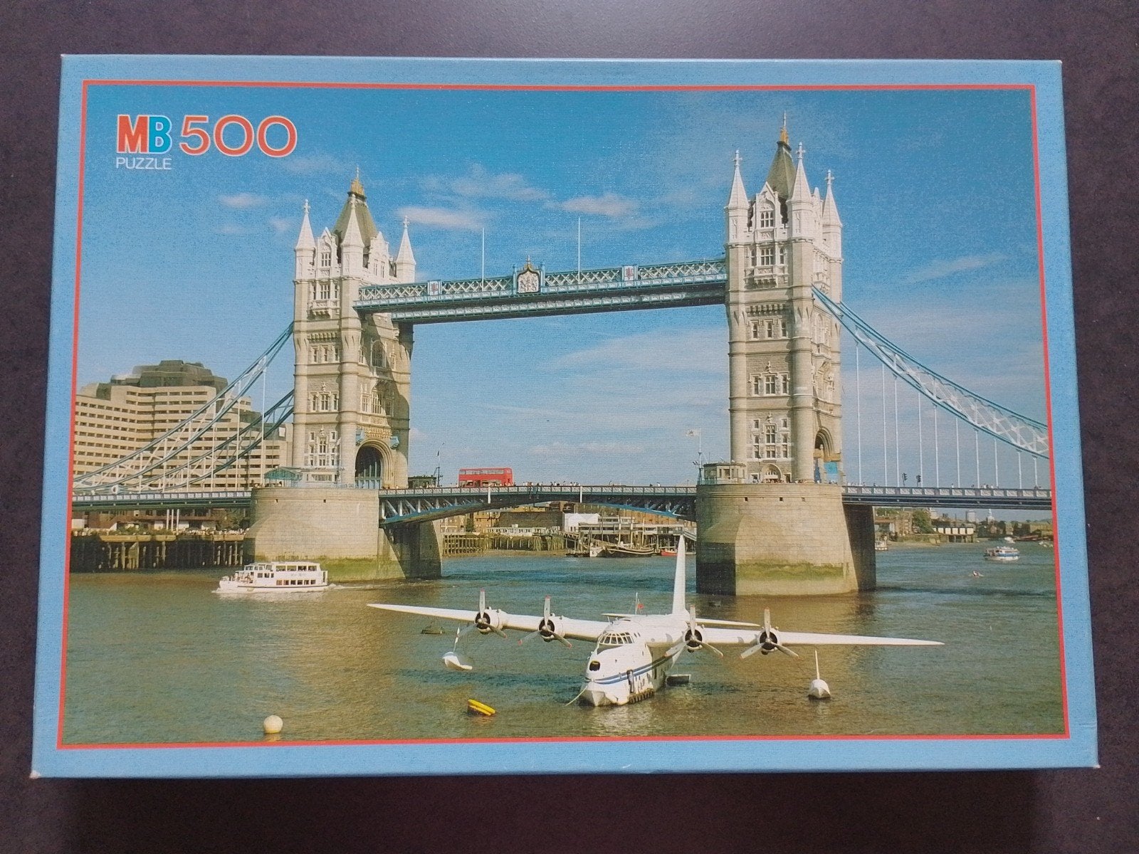 MB puzzel Tower Bridge 500 stuks, Hobby en Vrije tijd, Denksport en Puzzels, Ophalen, 500 t/m 1500 stukjes, Zo goed als nieuw