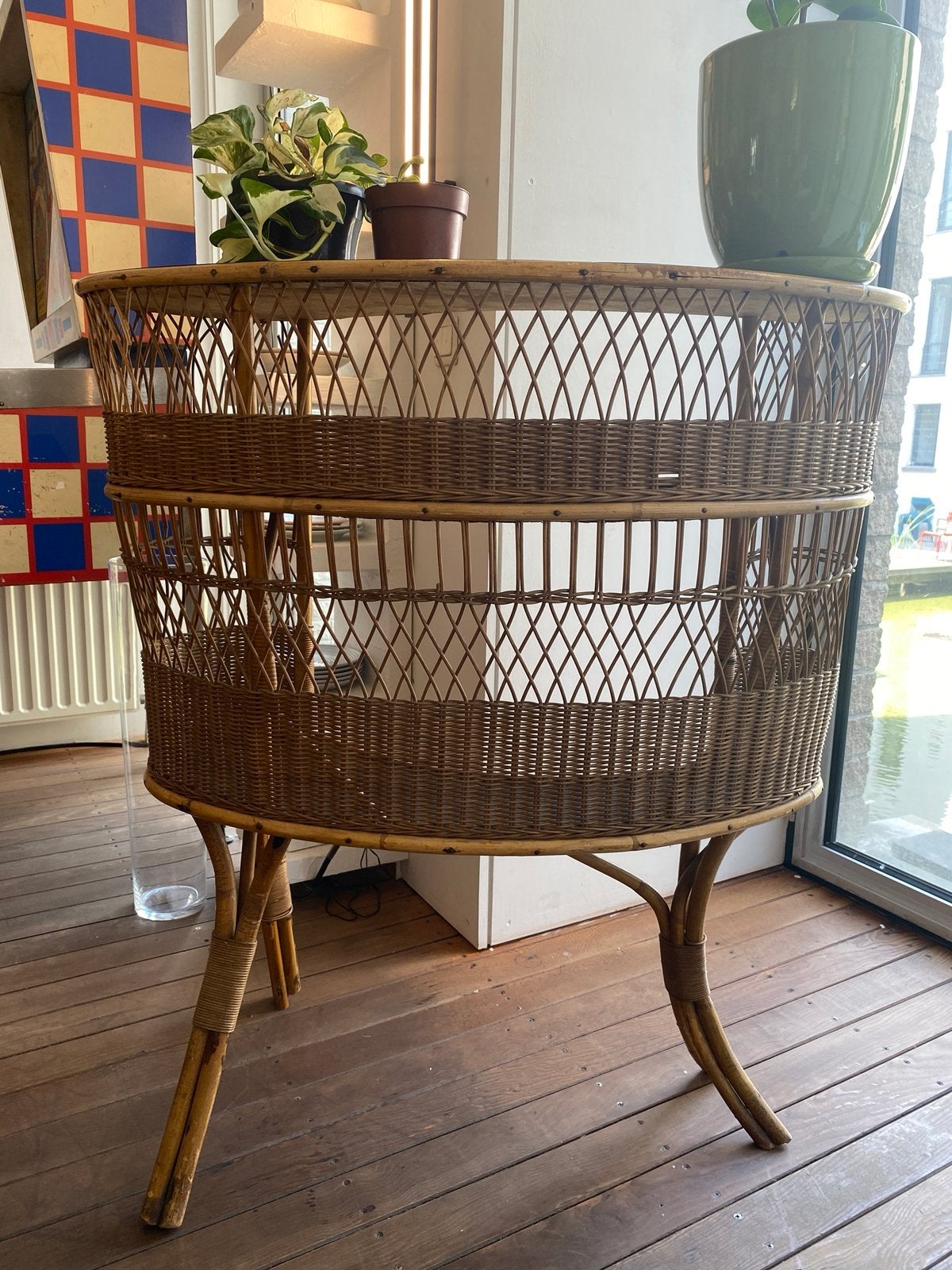 Comptoir vintage en rotin, Enlèvement