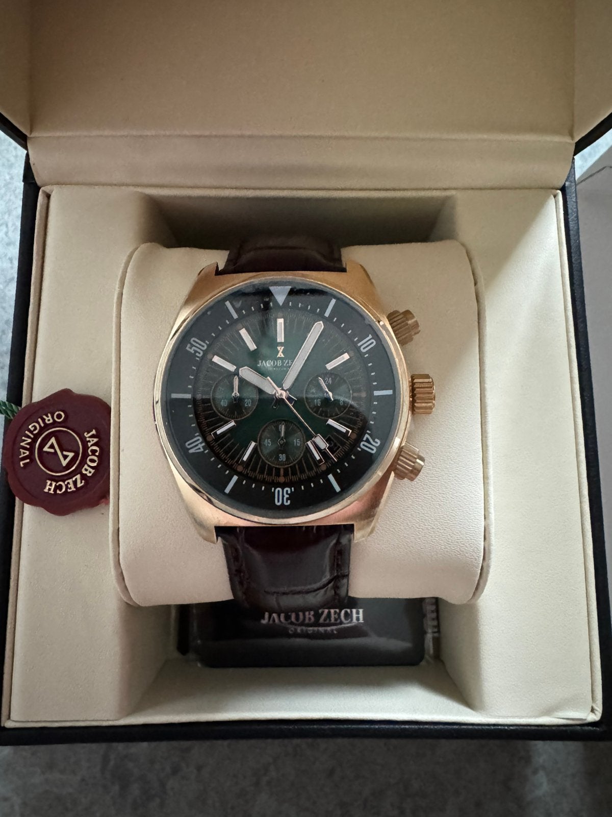 Nieuw Jacob Zech Vienna Herenhorloge, Handtassen en Accessoires, Horloges | Heren, Ophalen of Verzenden, Zo goed als nieuw