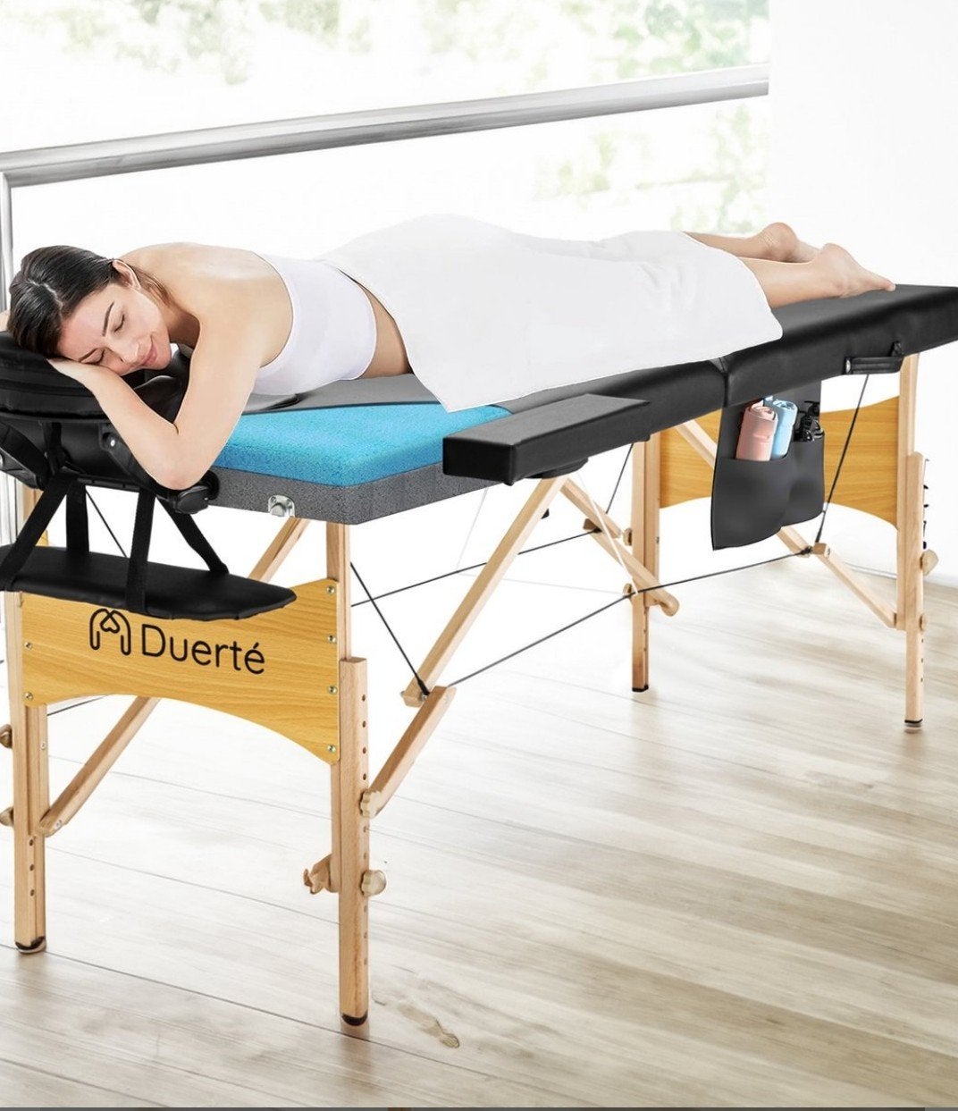 Massagetafel – Verstelbaar, Ophalen, Zo goed als nieuw, Massagetafel