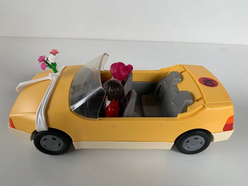 PLAYMOBIL: TROUWKOPPEL IN AUTO, Gebruikt, Losse onderdelen, Voertuig, Ophalen of Verzenden