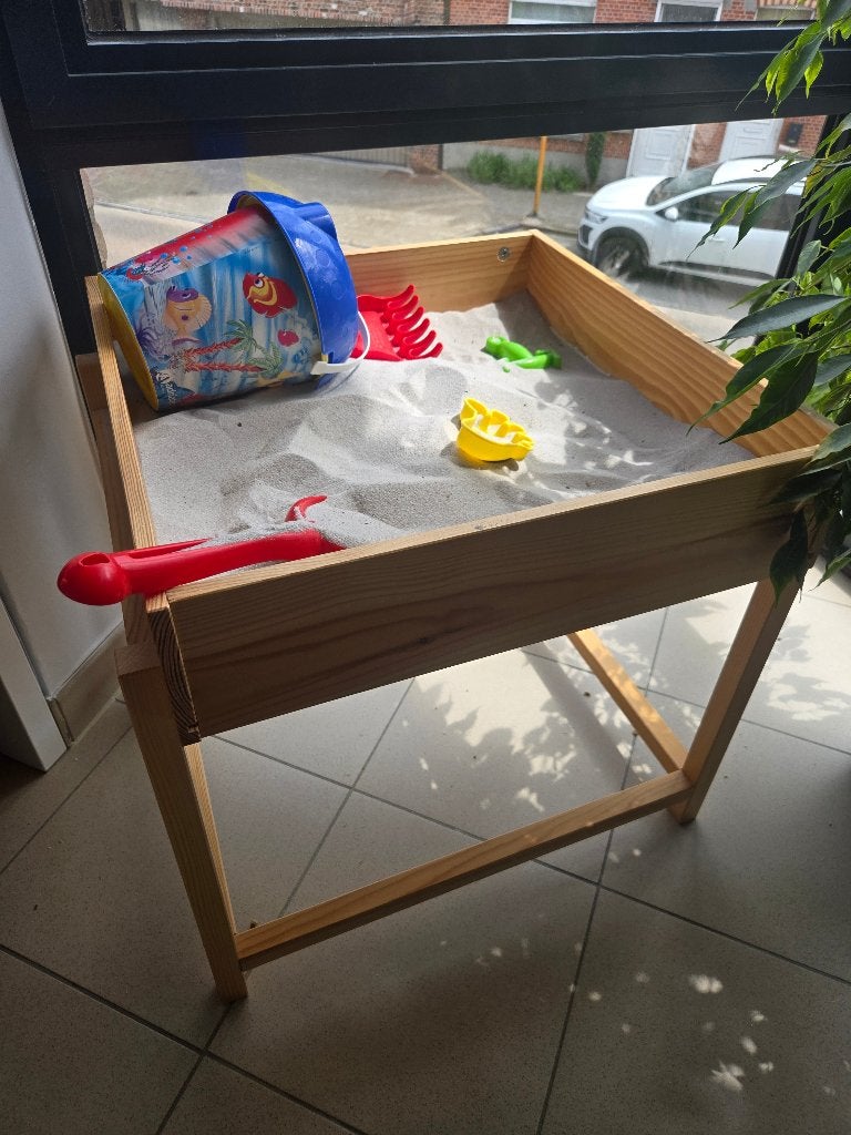 Zandbak met spulletjes, Enfants & Bébés, Jouets | Extérieur | Bacs à sable, Enlèvement, Neuf