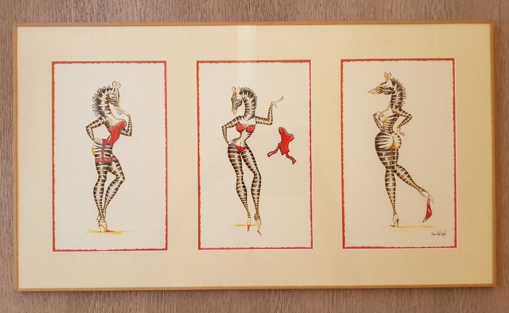 2 stuks - vroeger werk van Marie-Chloé Pujol-Mohatta, Ophalen, Gesigneerd