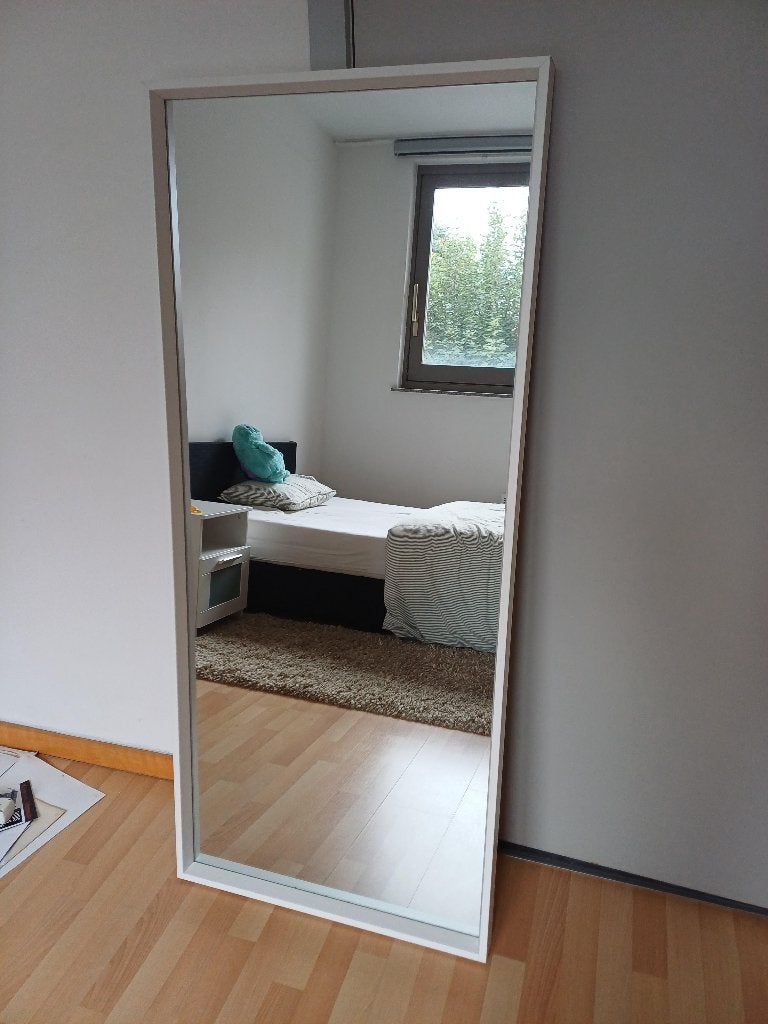 spiegel, Ophalen, 100 tot 150 cm, Zo goed als nieuw, 75 tot 100 cm