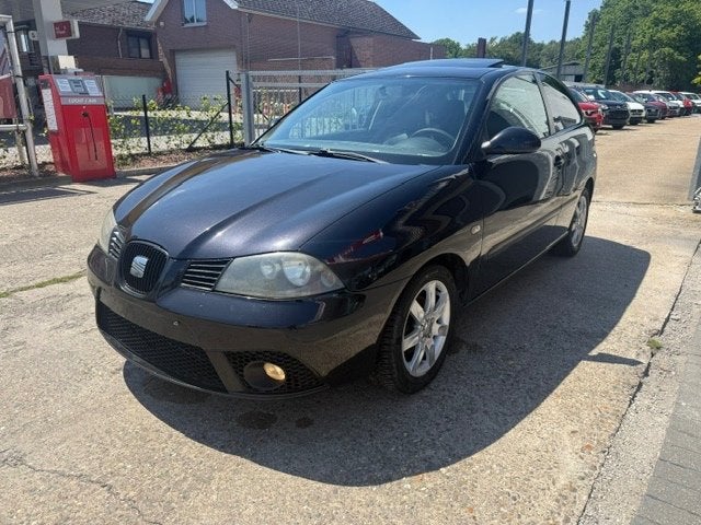 Seat Ibiza 1200 Benzine Leer Schuifdak!, Auto's, Seat, Zwart, Leder, Bedrijf, Berline