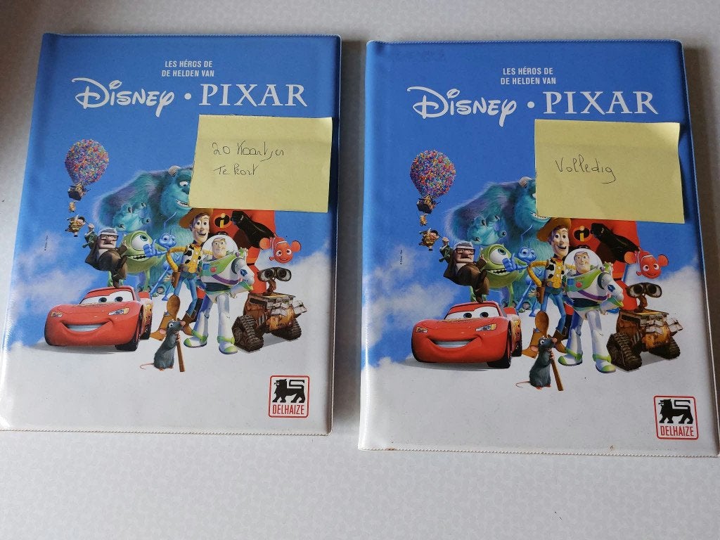 Disney Pixar Delhaize  één volledige, Verzamelen, Ophalen, Zo goed als nieuw