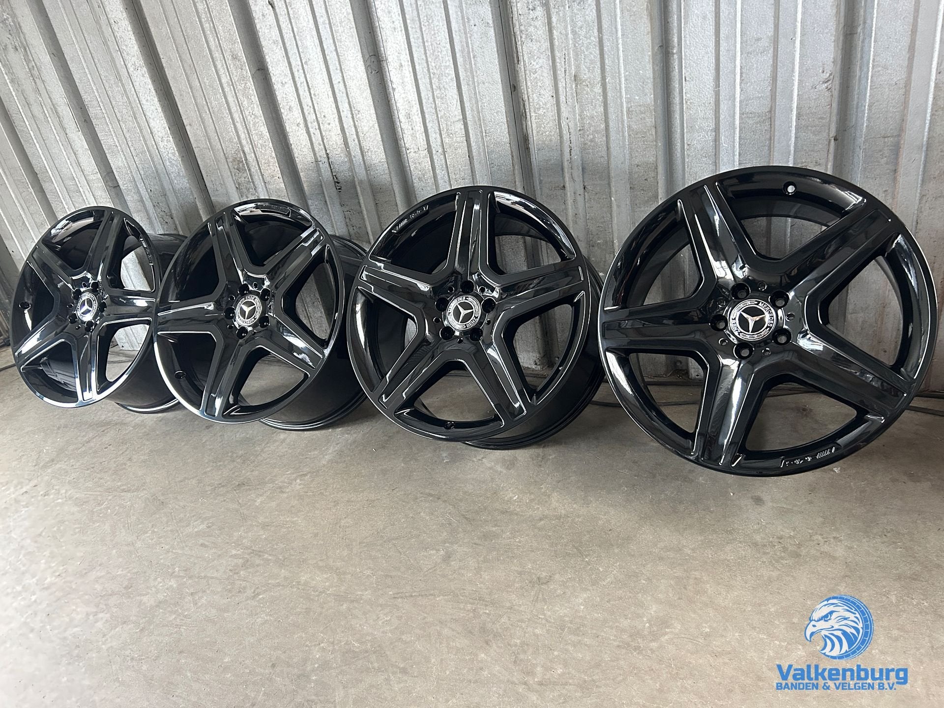 Originele Mercedes ML-Klasse W166 AMG 20 inch zwarte velgen, Gebruikt, Velg(en), -, -