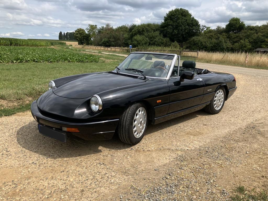 Alfa romeo spider serie 4, Autos, Cuir, Boîte manuelle, Spider, Noir