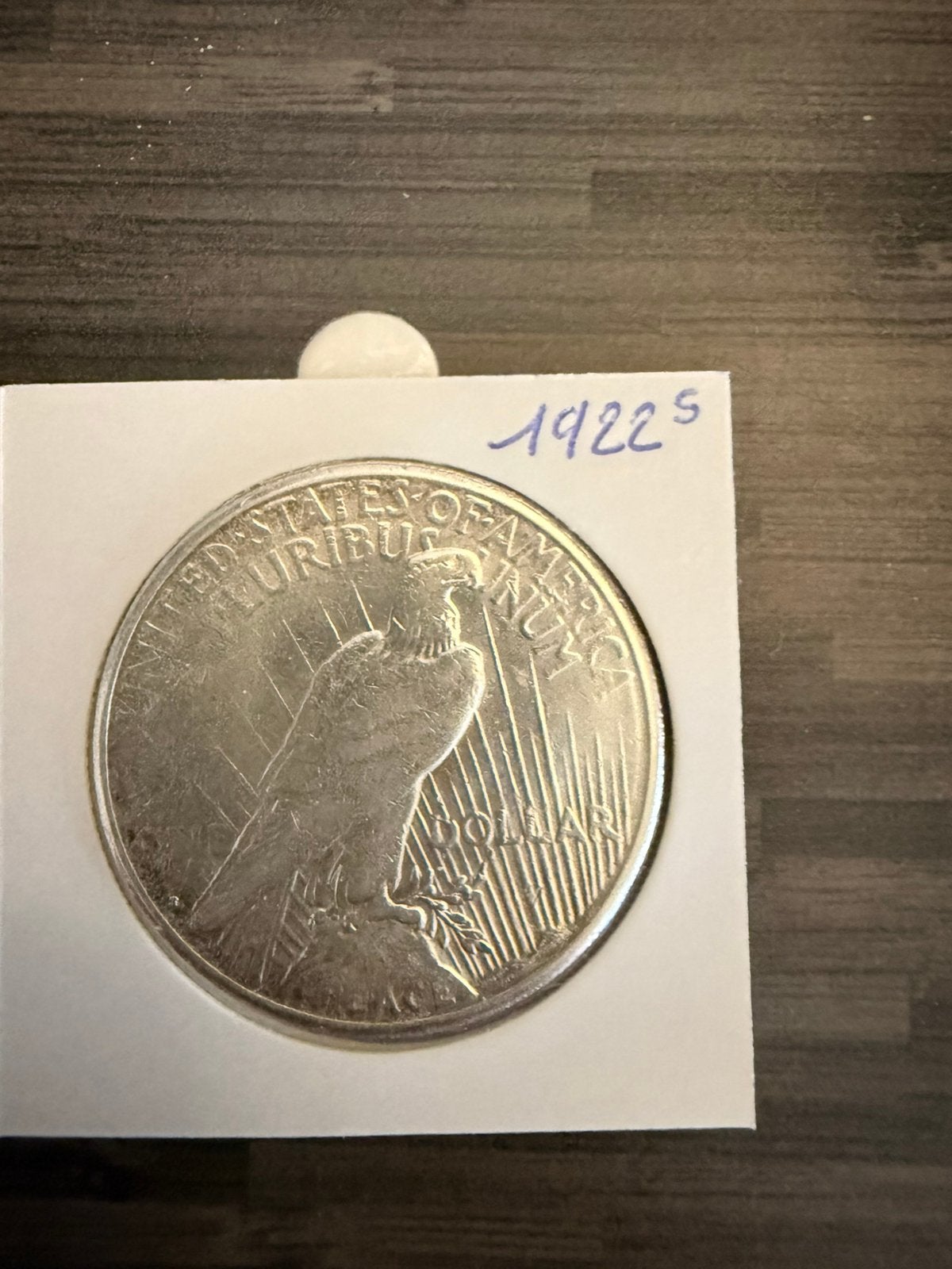 Peace dollar 1922 S, Postzegels en Munten, Verzenden, Noord-Amerika, Losse munt, Zilver