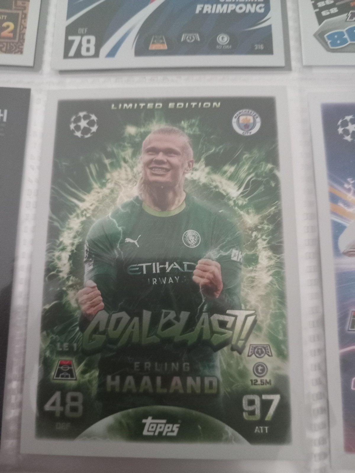 Limited edition kaarten (match attax, Ophalen