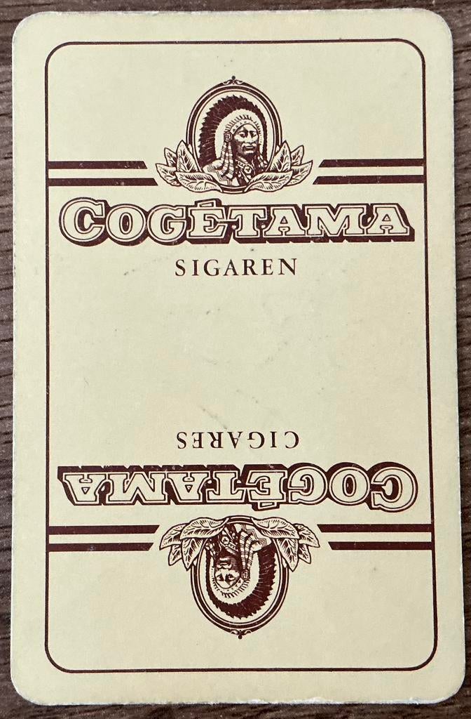 Speelkaart COGÉTAMA SIGAREN, Verzamelen, Ophalen of Verzenden, Zo goed als nieuw, Speelkaart(en)