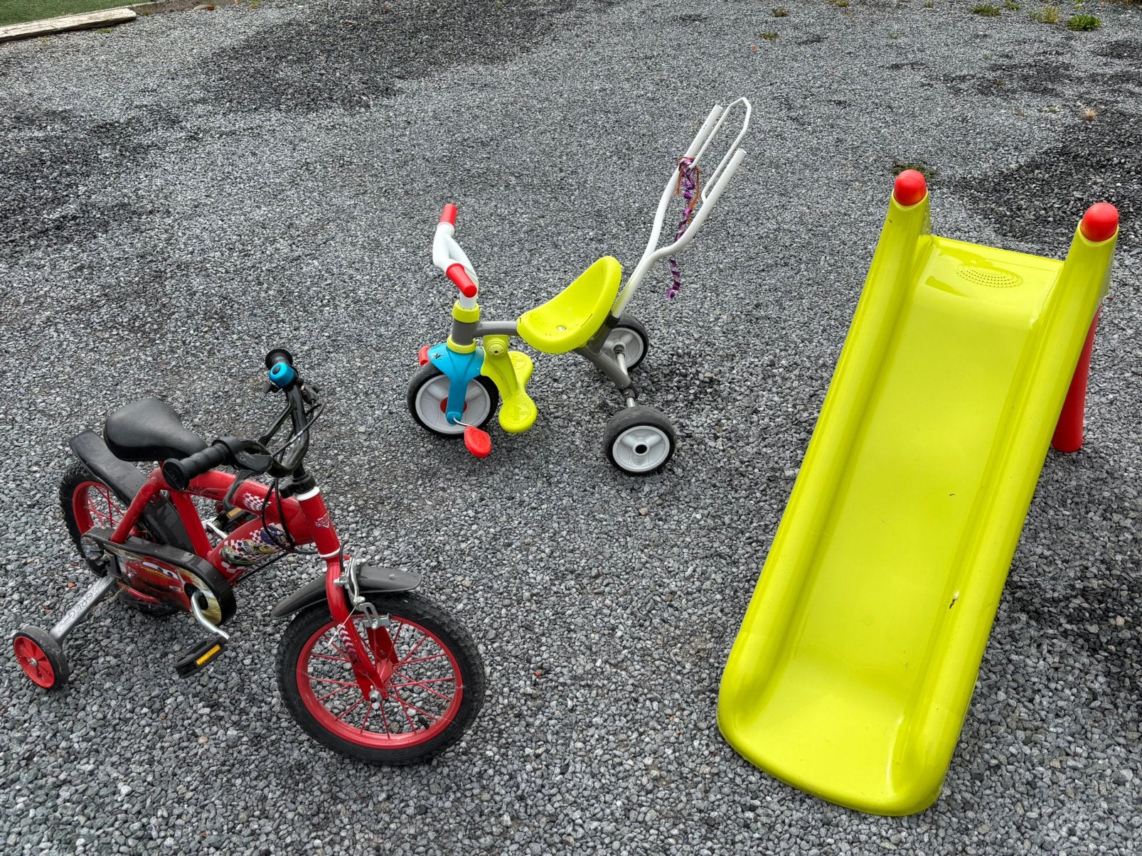 Toboggan, tricycle, vélo à roues, Enlèvement, Comme neuf