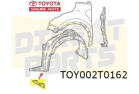 Toyota C-HR (11/16-2/24) deflector modderkuip Rechts voor Or, Neuf, -, Toyota, -