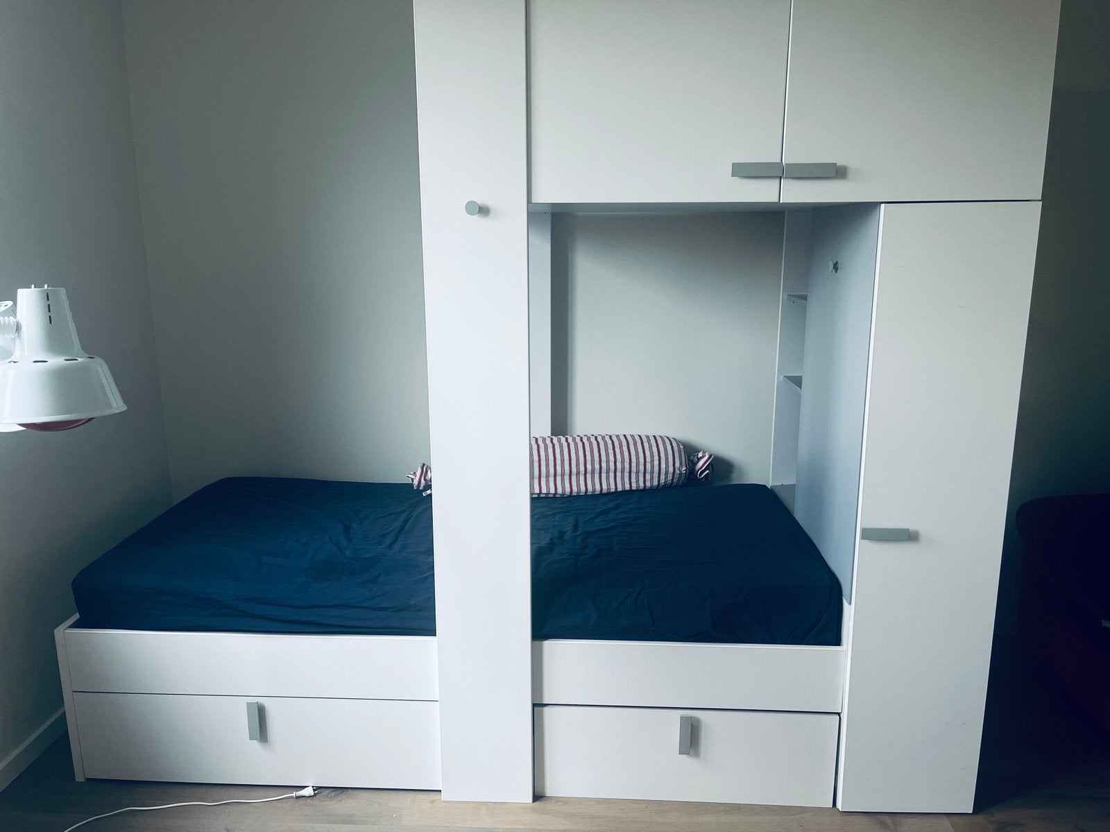 Bedmeubel met kasten voor kinderkamer, 100 cm, Une personne, Enlèvement, Utilisé