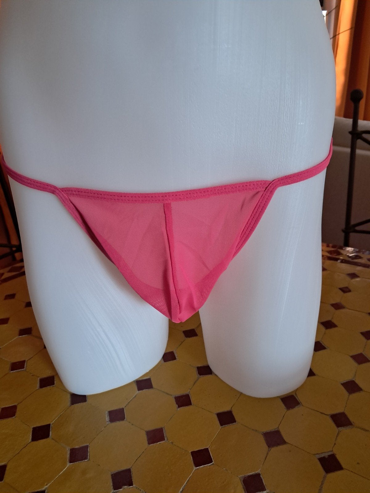Mooie roze string voor heren, erg sexy one size, Ophalen, Roze