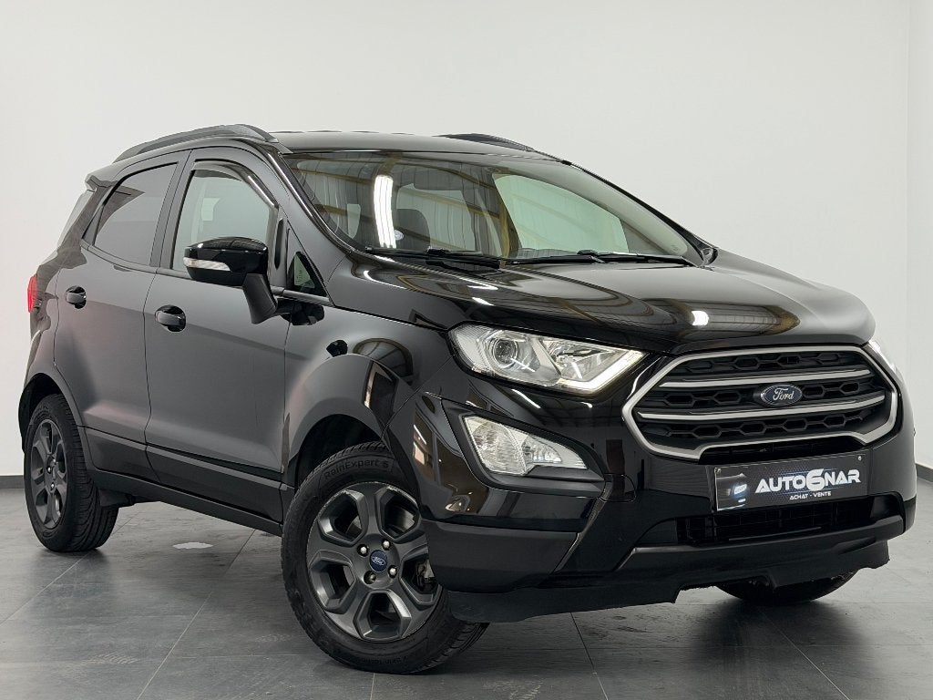 Ford EcoSport 1.0 - 1erMain - Airco - CarPlay - Carnet, Achat, 998 cm³, Euro 6, Noir