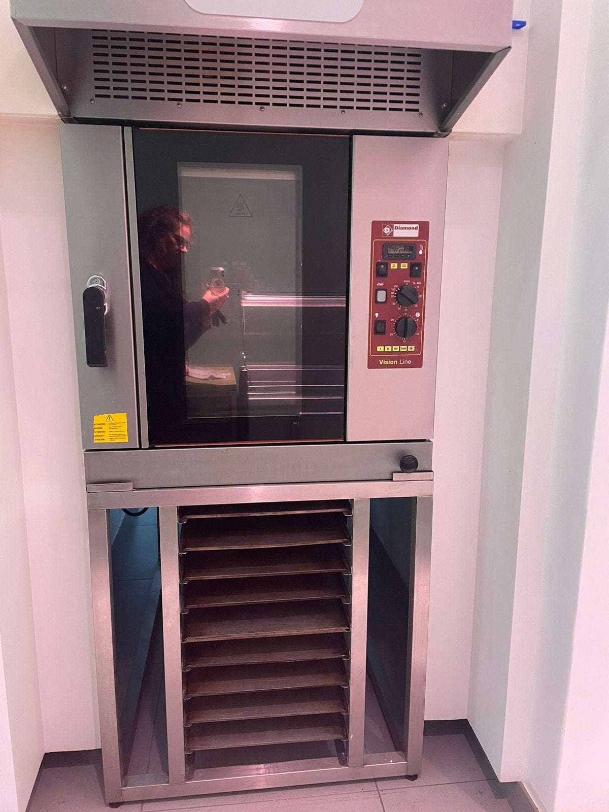 Patisserie oven Diamond FPE-5N + onderstel RVS+ HPGE dampkap, Articles professionnels, Enlèvement