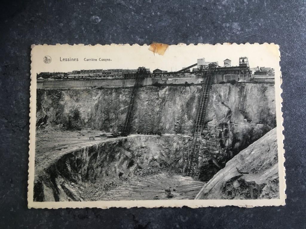 carte postale Lessines - carrière Cosyns - gare, Collections, Enlèvement ou Envoi, Hainaut