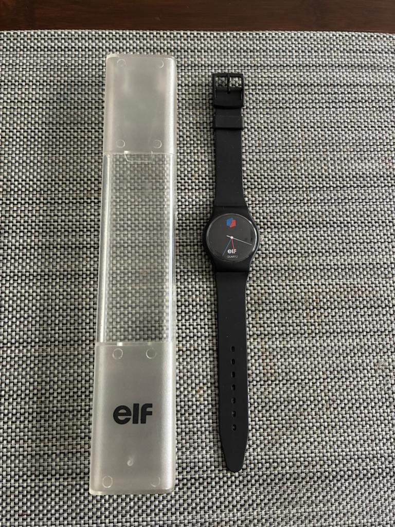 montre publicitaire vintage Elf Quartz, Collections, Enlèvement, Comme neuf, Autres types