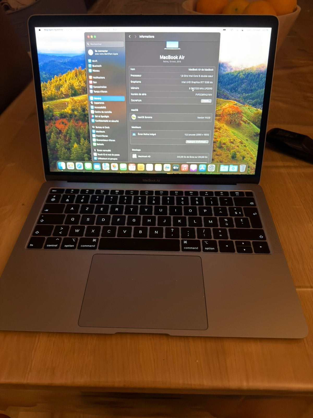 Apple MacBook Air 13" 2019 i5 8 GB RAM 256 ssd, 256 GB, 8 GB, 13 inch, Ophalen of Verzenden