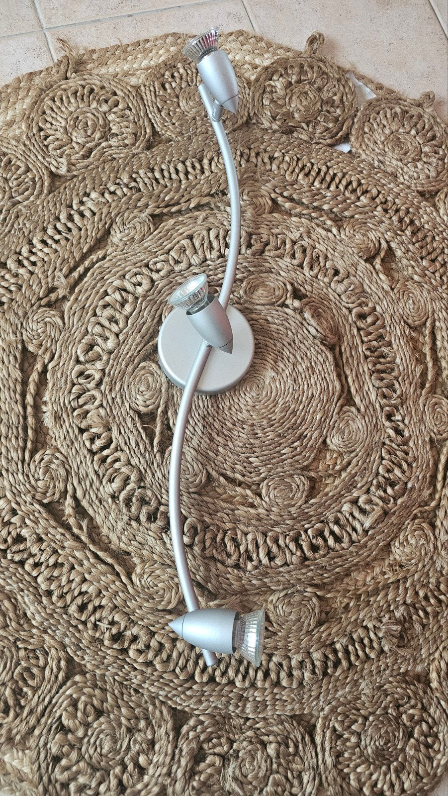 Plafondlamp met 3 richtbare spots, Ophalen