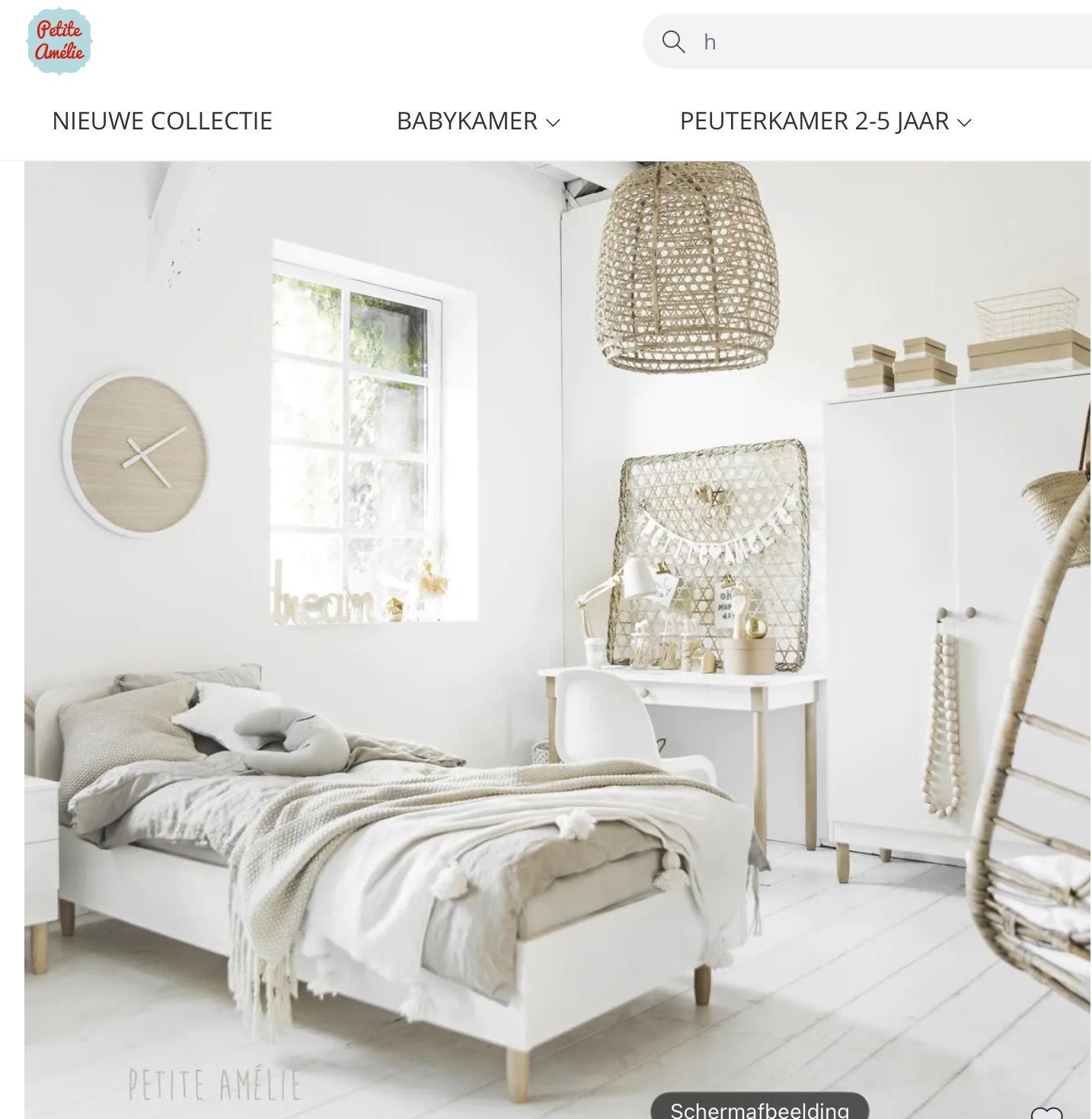 Petite Amélie kinderkamer, Ophalen