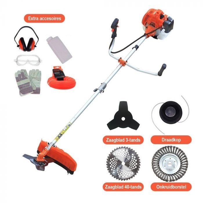 nieuwe 52cc benzine 2takt bosmaaier kibani pro promo, Enlèvement, Essence