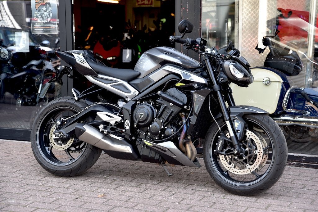 TRIUMPH 765 STREET TRIPLE R ***MOTOVERTE.BE***, Poignées chauffantes, Entreprise, Occasion, 3 cylindres
