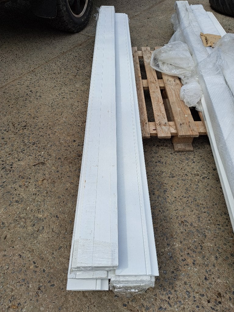 Witte plinten 14 cm hoogte, 13 stuks, Doe-het-zelf en Bouw, Plinten en Afwerking, Nieuw, 200 tot 250 cm, Plinten, Ophalen