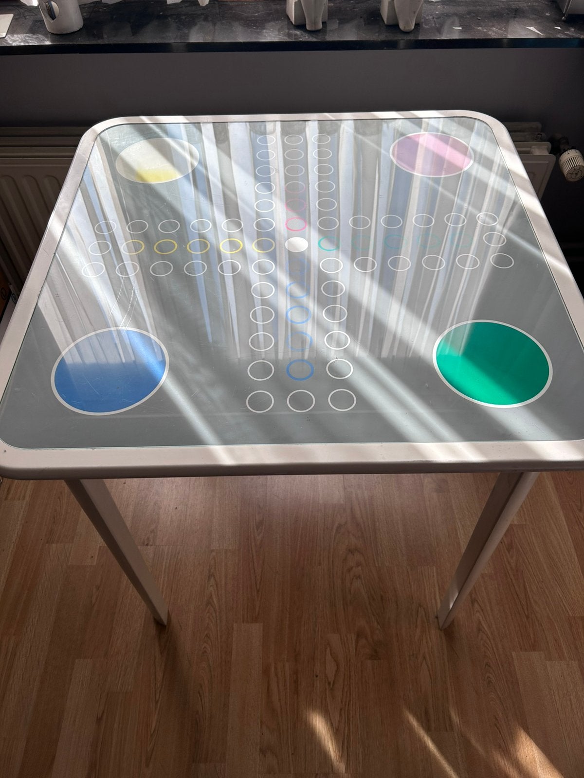 Tafel IKEA Schaakspel + MENS-ERGER-JE-NIET, Drie of vier spelers, Ophalen, Gebruikt