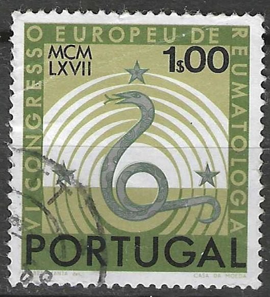 Portugal 1967 - Yvert 1021 - 6de Congres Reumatologie (ST), Postzegels en Munten, Postzegels | Europa | Overig, Verzenden, Portugal