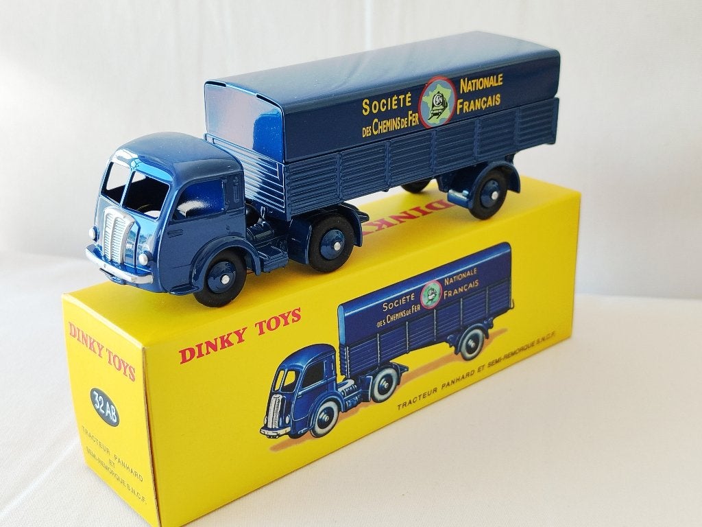 Dinky Atlas _ Panhard Tractor-oplegger.” SNCF” _ref. 32AB, Ophalen of Verzenden, Nieuw, Bus of Vrachtwagen, Dinky Toys