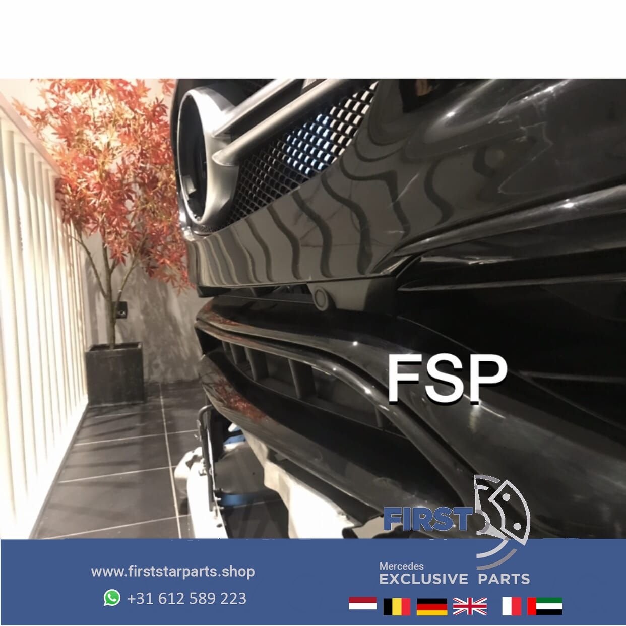 W117 CLA 45 FACELIFT AMG PERFORMANCE VOORBUMPER COMPLEET + A, Gebruikt, -, Voor, Ophalen of Verzenden