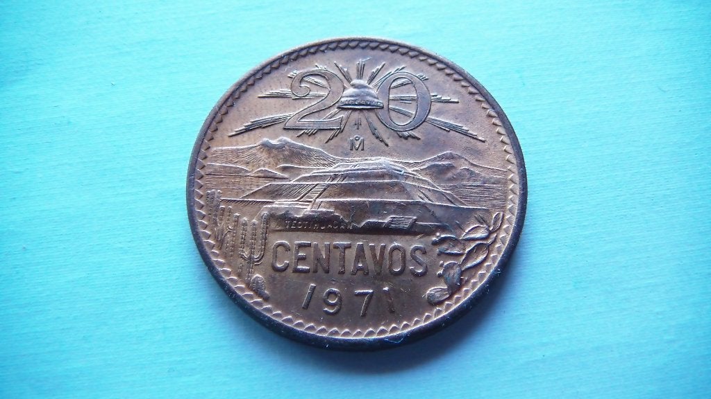 mexique 20 centavos 1971, Enlèvement