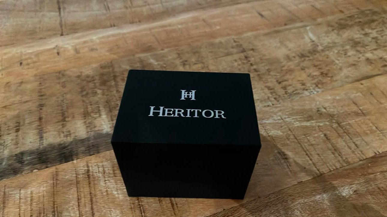 HERITOR horloge, Bijoux, Sacs & Beauté, Montre-bracelet, Autres marques, Enlèvement ou Envoi, Cuir