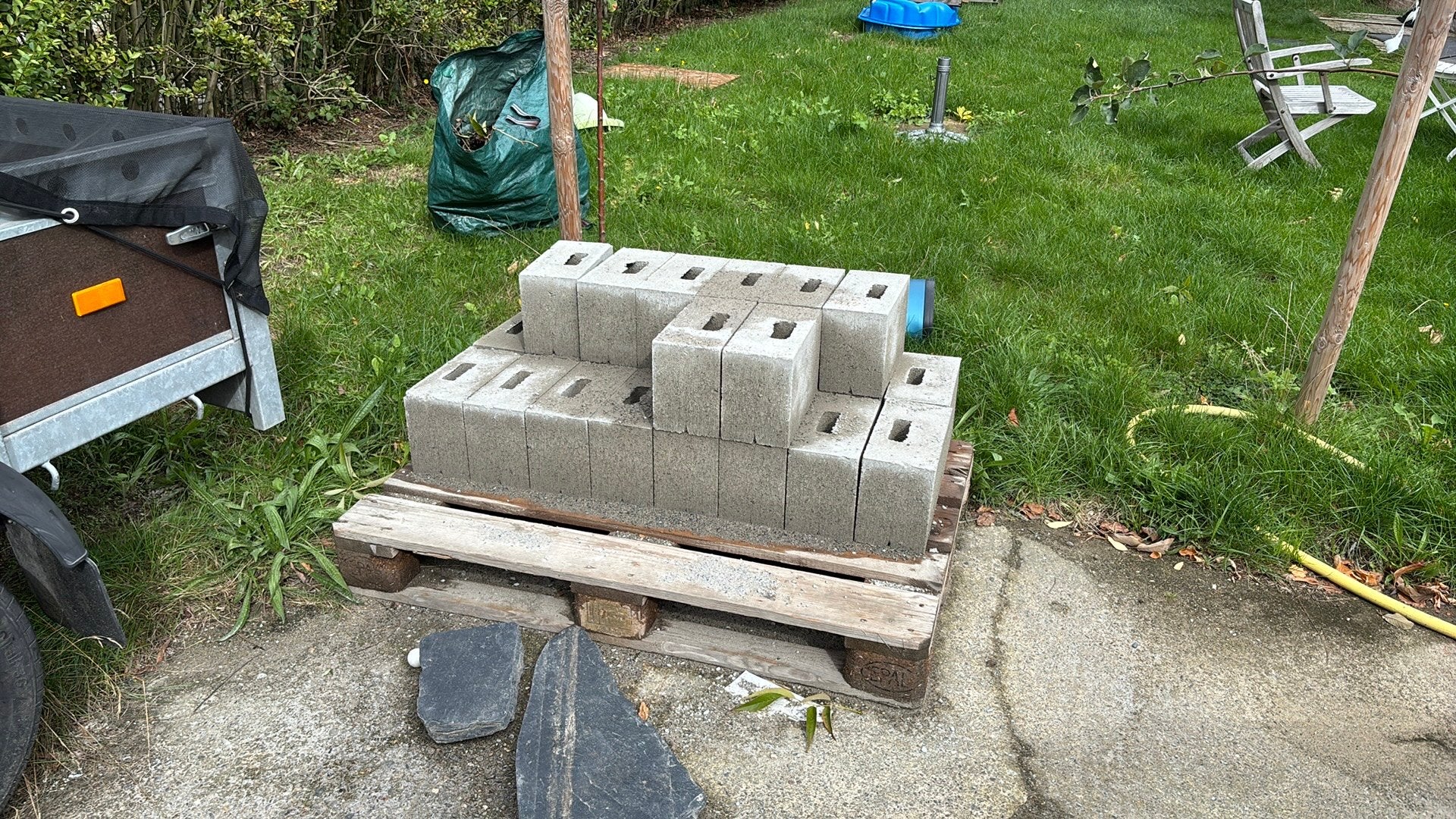 Betonblokken 29*14*19 hol - gratis, Enlèvement