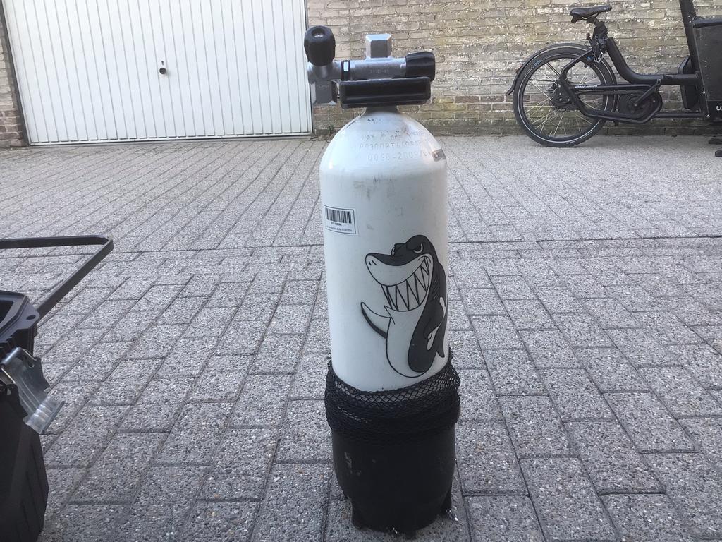 Duikfles 10 liter 300 bar, Watersport en Boten, Ophalen, Zo goed als nieuw, Duikfles