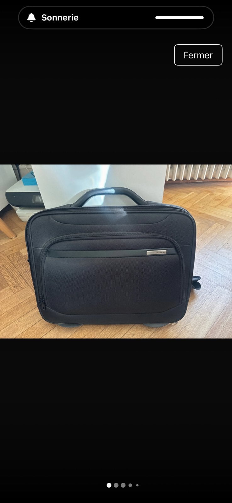 SAMSONITE zwarte laptoptas, Computers en Software, Laptoptassen, Ophalen of Verzenden, Zo goed als nieuw, Samsonite, Schouderband