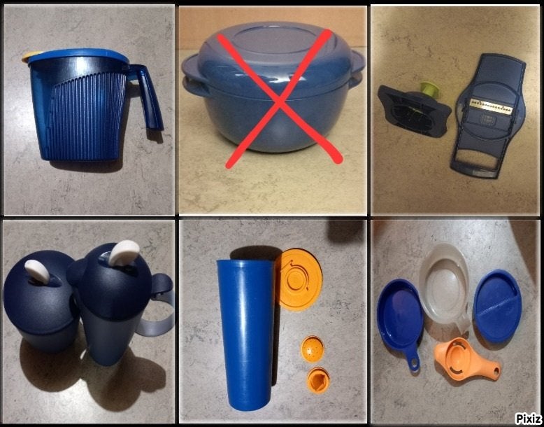 Cuiseur ,mandoline,Pot à sucre & à lait,Gobelet ,tasse Tuppe, Maison & Meubles, Cuisine| Tupperware, Enlèvement, Neuf, Bleu