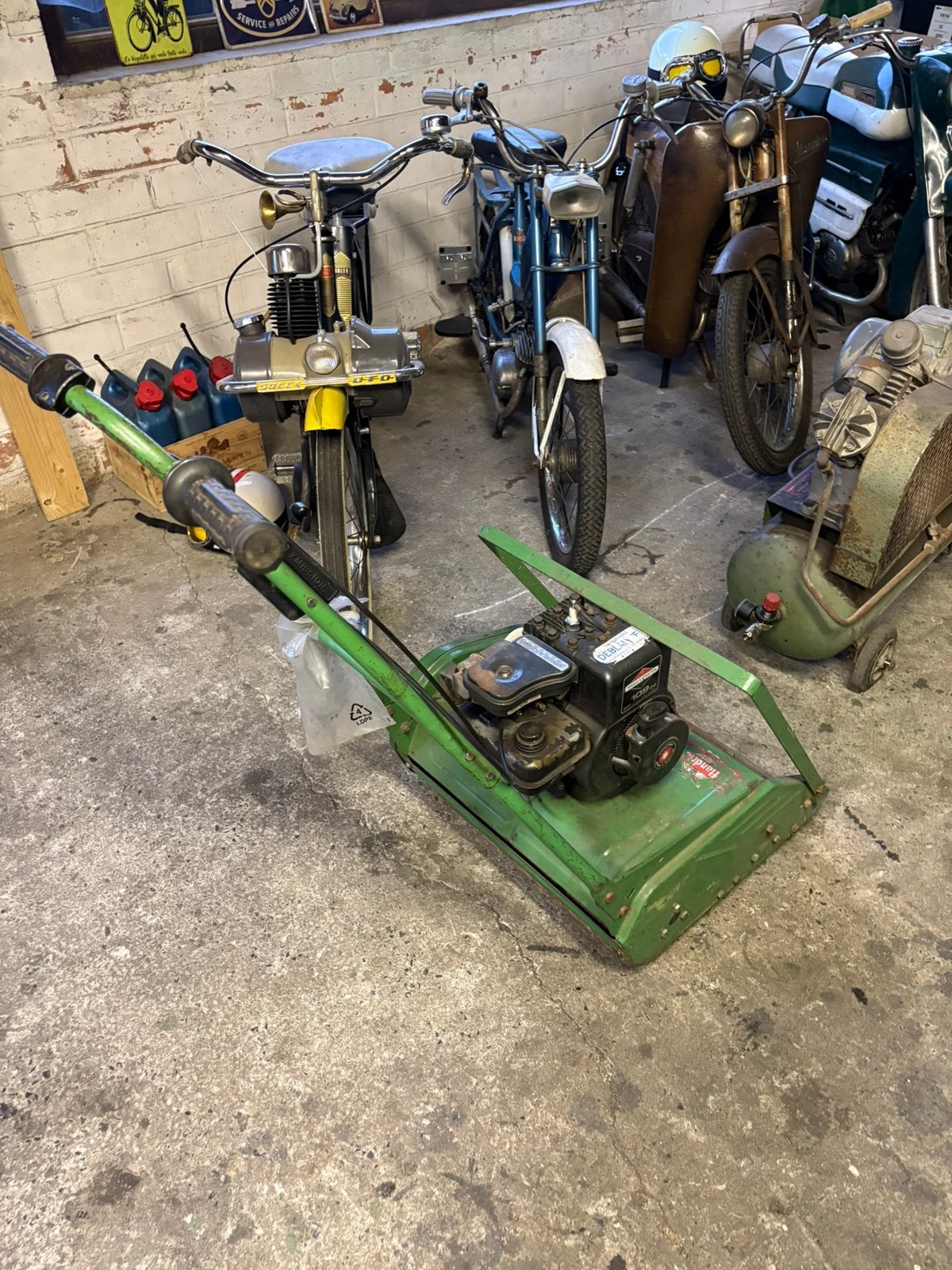Flandria grasmaaier, Ophalen