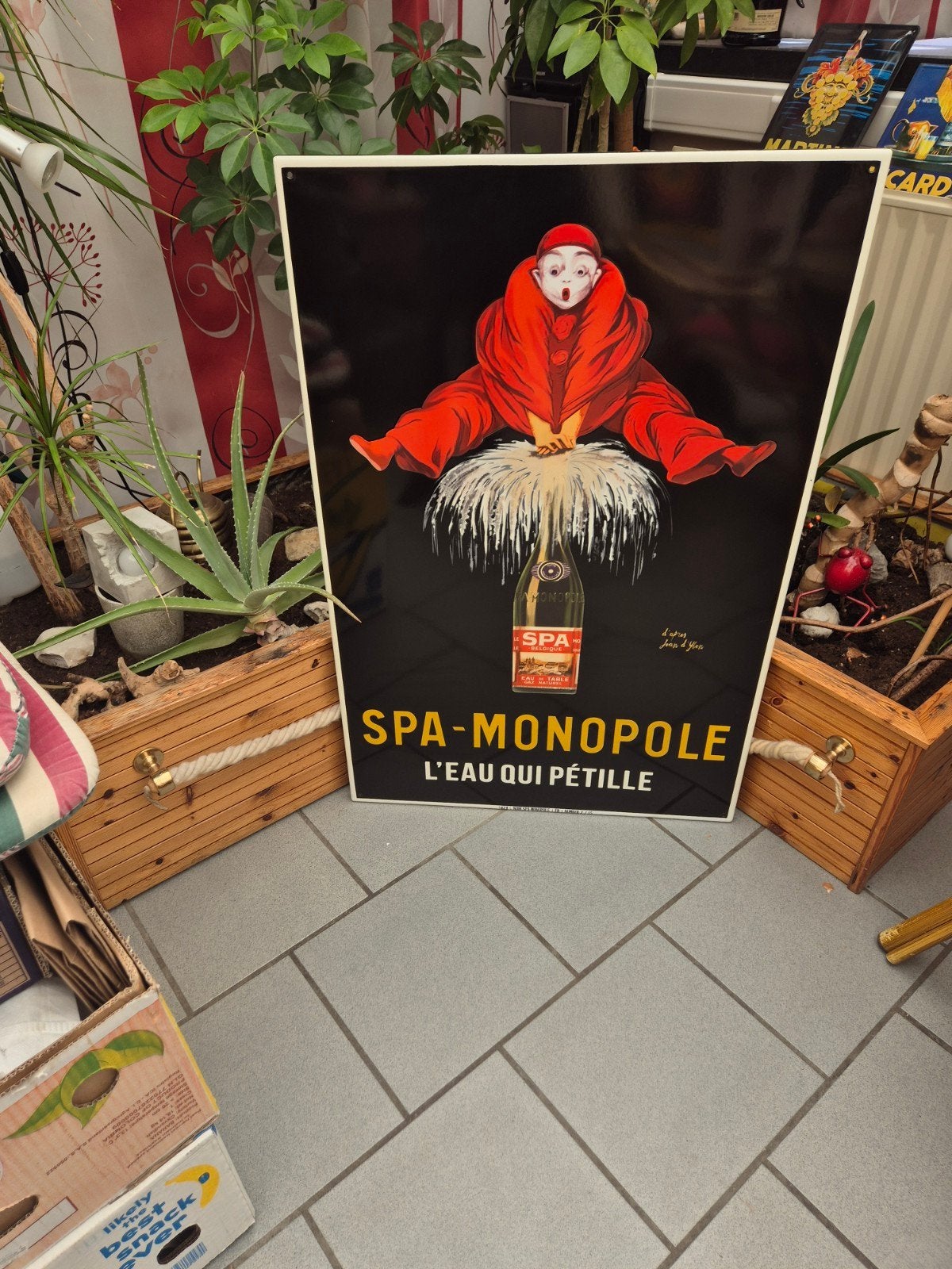 plaque émaillée spa, Enlèvement ou Envoi