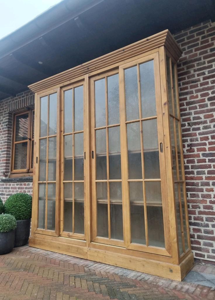 Teak vitrinekast/buffetkast GRATIS LEVERING