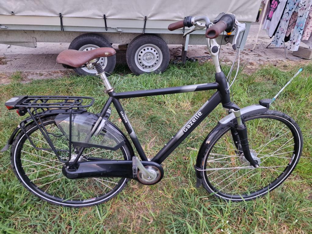 Herenfiets gazelle Orange c7 28" 57 cm, Ophalen, Gebruikt, Versnellingen, 57 tot 61 cm