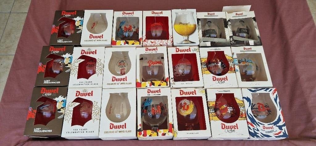 35 glazen Duvel, Verzamelen, Ophalen